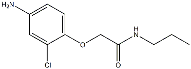 2-(4-amino-2-chlorophenoxy)-N-propylacetamide Struktur