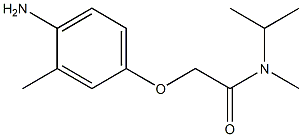 2-(4-amino-3-methylphenoxy)-N-methyl-N-(propan-2-yl)acetamide Struktur