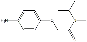 2-(4-aminophenoxy)-N-methyl-N-(propan-2-yl)acetamide Struktur