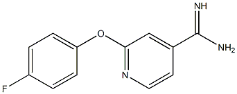 2-(4-fluorophenoxy)pyridine-4-carboximidamide Struktur