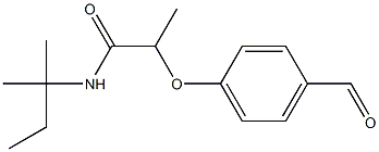 2-(4-formylphenoxy)-N-(2-methylbutan-2-yl)propanamide Struktur