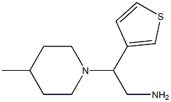 2-(4-methylpiperidin-1-yl)-2-thien-3-ylethanamine Struktur