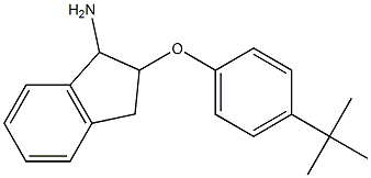 2-(4-tert-butylphenoxy)-2,3-dihydro-1H-inden-1-amine Struktur