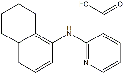 2-(5,6,7,8-tetrahydronaphthalen-1-ylamino)pyridine-3-carboxylic acid Struktur