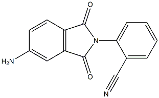 2-(5-amino-1,3-dioxo-2,3-dihydro-1H-isoindol-2-yl)benzonitrile Struktur