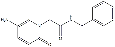 2-(5-amino-2-oxo-1,2-dihydropyridin-1-yl)-N-benzylacetamide Struktur