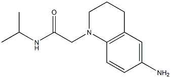 2-(6-amino-1,2,3,4-tetrahydroquinolin-1-yl)-N-(propan-2-yl)acetamide Struktur