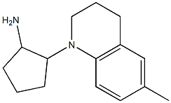 2-(6-methyl-1,2,3,4-tetrahydroquinolin-1-yl)cyclopentan-1-amine Struktur