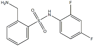 2-(aminomethyl)-N-(2,4-difluorophenyl)benzenesulfonamide Struktur