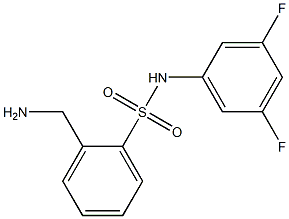 2-(aminomethyl)-N-(3,5-difluorophenyl)benzenesulfonamide Struktur