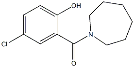 2-(azepan-1-ylcarbonyl)-4-chlorophenol Struktur