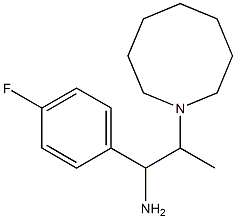 2-(azocan-1-yl)-1-(4-fluorophenyl)propan-1-amine Struktur