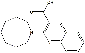 2-(azocan-1-yl)quinoline-3-carboxylic acid Struktur