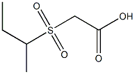 2-(butane-2-sulfonyl)acetic acid Struktur