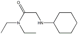 2-(cyclohexylamino)-N,N-diethylacetamide Struktur