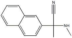 2-(methylamino)-2-(naphthalen-2-yl)propanenitrile Struktur