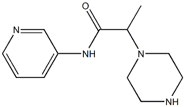 2-(piperazin-1-yl)-N-(pyridin-3-yl)propanamide Struktur