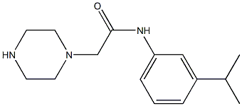 2-(piperazin-1-yl)-N-[3-(propan-2-yl)phenyl]acetamide Struktur