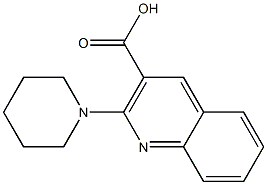 2-(piperidin-1-yl)quinoline-3-carboxylic acid Struktur