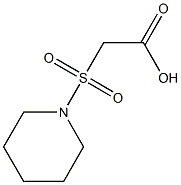 2-(piperidine-1-sulfonyl)acetic acid Struktur