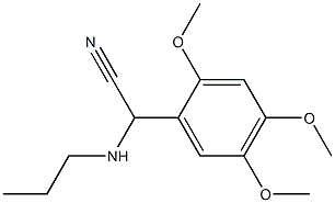 2-(propylamino)-2-(2,4,5-trimethoxyphenyl)acetonitrile Struktur