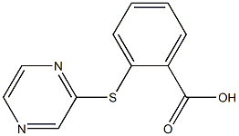 2-(pyrazin-2-ylthio)benzoic acid Struktur