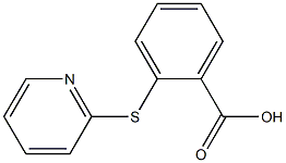 2-(pyridin-2-ylthio)benzoic acid Struktur