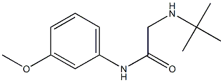 2-(tert-butylamino)-N-(3-methoxyphenyl)acetamide Struktur