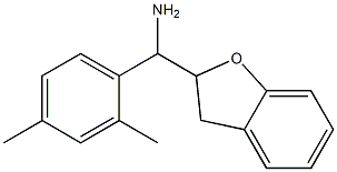 2,3-dihydro-1-benzofuran-2-yl(2,4-dimethylphenyl)methanamine Struktur