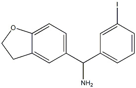 2,3-dihydro-1-benzofuran-5-yl(3-iodophenyl)methanamine Struktur