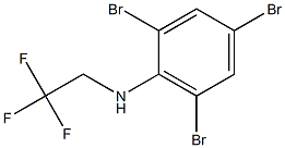 2,4,6-tribromo-N-(2,2,2-trifluoroethyl)aniline Struktur