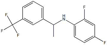 2,4-difluoro-N-{1-[3-(trifluoromethyl)phenyl]ethyl}aniline Struktur