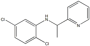 2,5-dichloro-N-[1-(pyridin-2-yl)ethyl]aniline Struktur