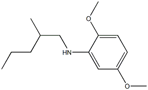 2,5-dimethoxy-N-(2-methylpentyl)aniline Struktur