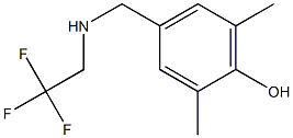 2,6-dimethyl-4-{[(2,2,2-trifluoroethyl)amino]methyl}phenol Struktur