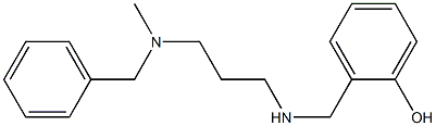 2-[({3-[benzyl(methyl)amino]propyl}amino)methyl]phenol Struktur