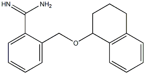 2-[(1,2,3,4-tetrahydronaphthalen-1-yloxy)methyl]benzenecarboximidamide Struktur