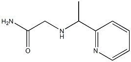 2-[(1-pyridin-2-ylethyl)amino]acetamide Struktur