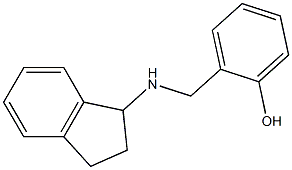 2-[(2,3-dihydro-1H-inden-1-ylamino)methyl]phenol Struktur