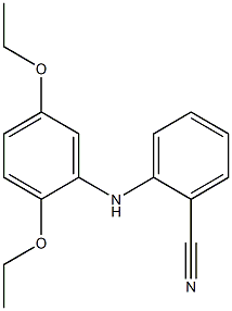 2-[(2,5-diethoxyphenyl)amino]benzonitrile Struktur