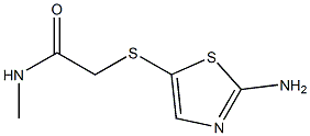 2-[(2-amino-1,3-thiazol-5-yl)thio]-N-methylacetamide Struktur