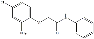 2-[(2-amino-4-chlorophenyl)sulfanyl]-N-phenylacetamide Struktur