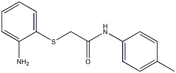 2-[(2-aminophenyl)thio]-N-(4-methylphenyl)acetamide Struktur