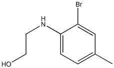 2-[(2-bromo-4-methylphenyl)amino]ethan-1-ol Struktur