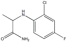 2-[(2-chloro-4-fluorophenyl)amino]propanamide Struktur