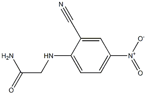 2-[(2-cyano-4-nitrophenyl)amino]acetamide Struktur