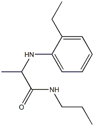 2-[(2-ethylphenyl)amino]-N-propylpropanamide Struktur