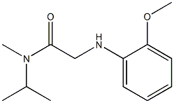 2-[(2-methoxyphenyl)amino]-N-methyl-N-(propan-2-yl)acetamide Struktur