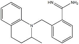 2-[(2-methyl-1,2,3,4-tetrahydroquinolin-1-yl)methyl]benzene-1-carboximidamide Struktur