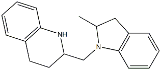 2-[(2-methyl-2,3-dihydro-1H-indol-1-yl)methyl]-1,2,3,4-tetrahydroquinoline Struktur